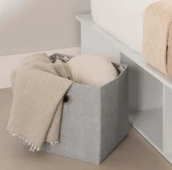 Très grand lit plateforme avec paniers de rangement (78