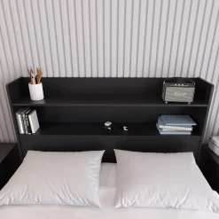 Tête de lit avec rangement, double - Nexera