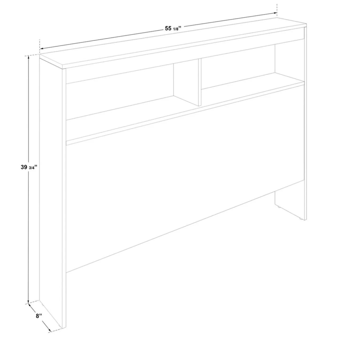 Tête de lit double 54"