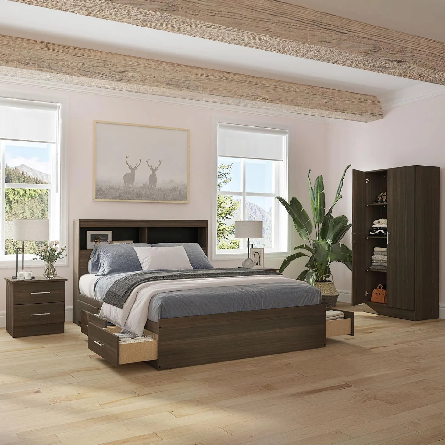 Tête de lit double 54"