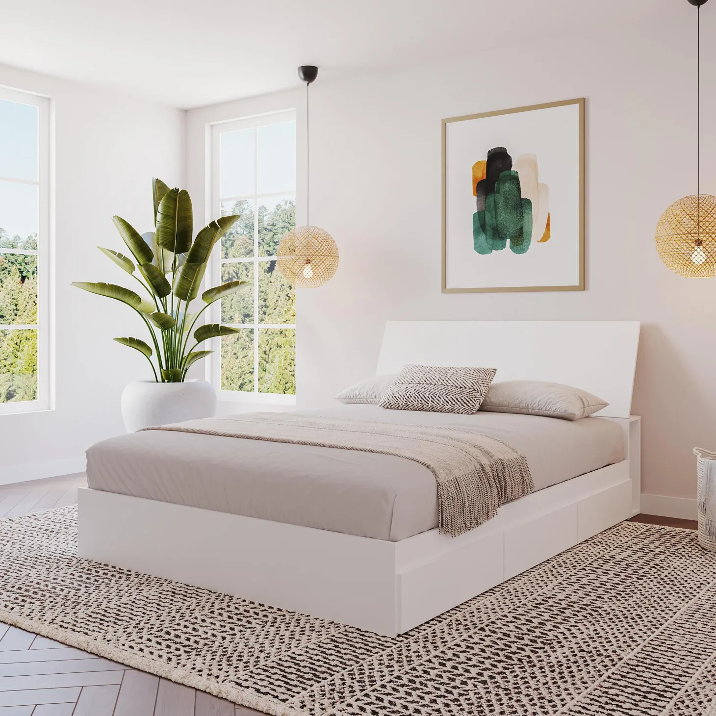 Tête de lit double 54po - Nexera