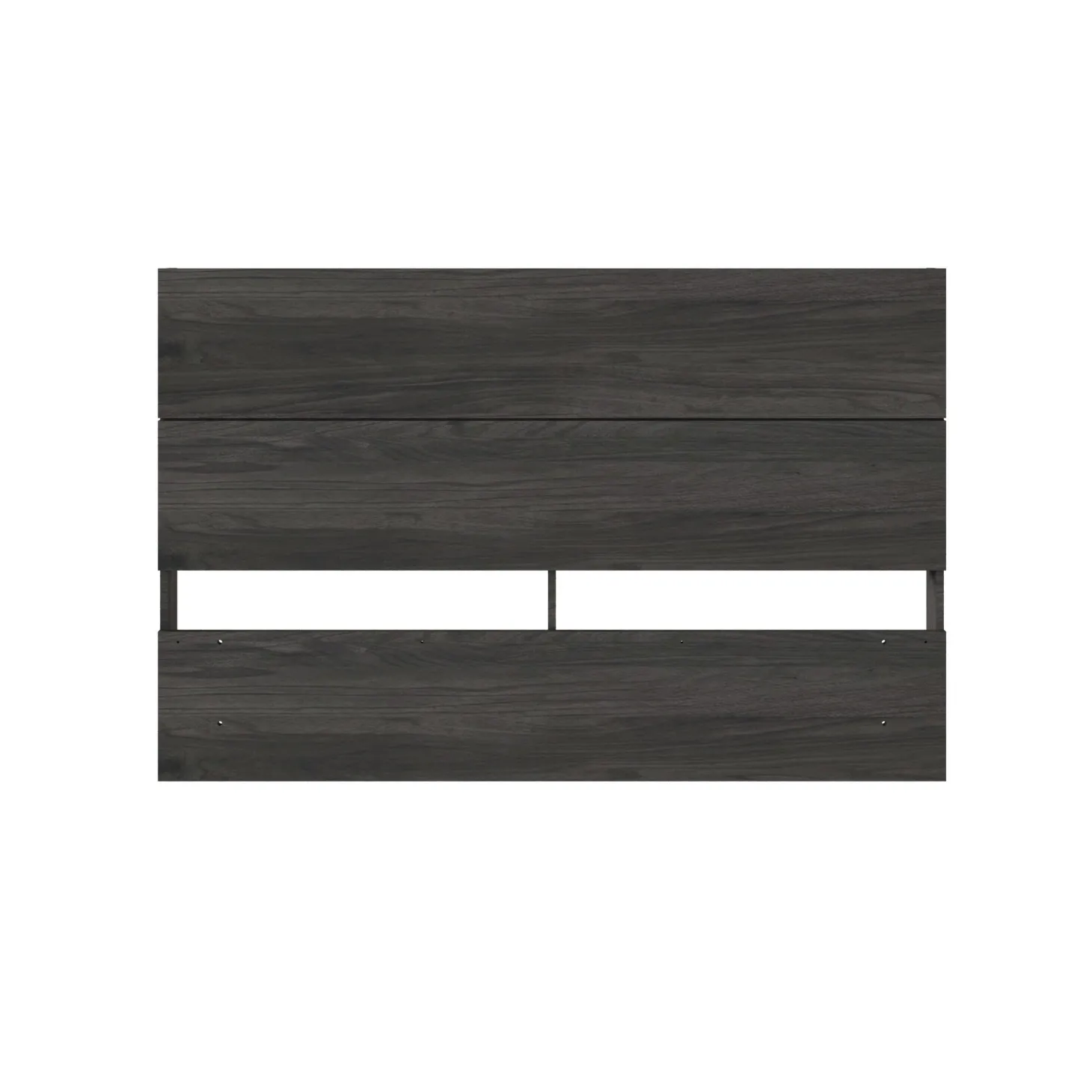 Tête de lit queen effet de planches, gris écorce - Nexera