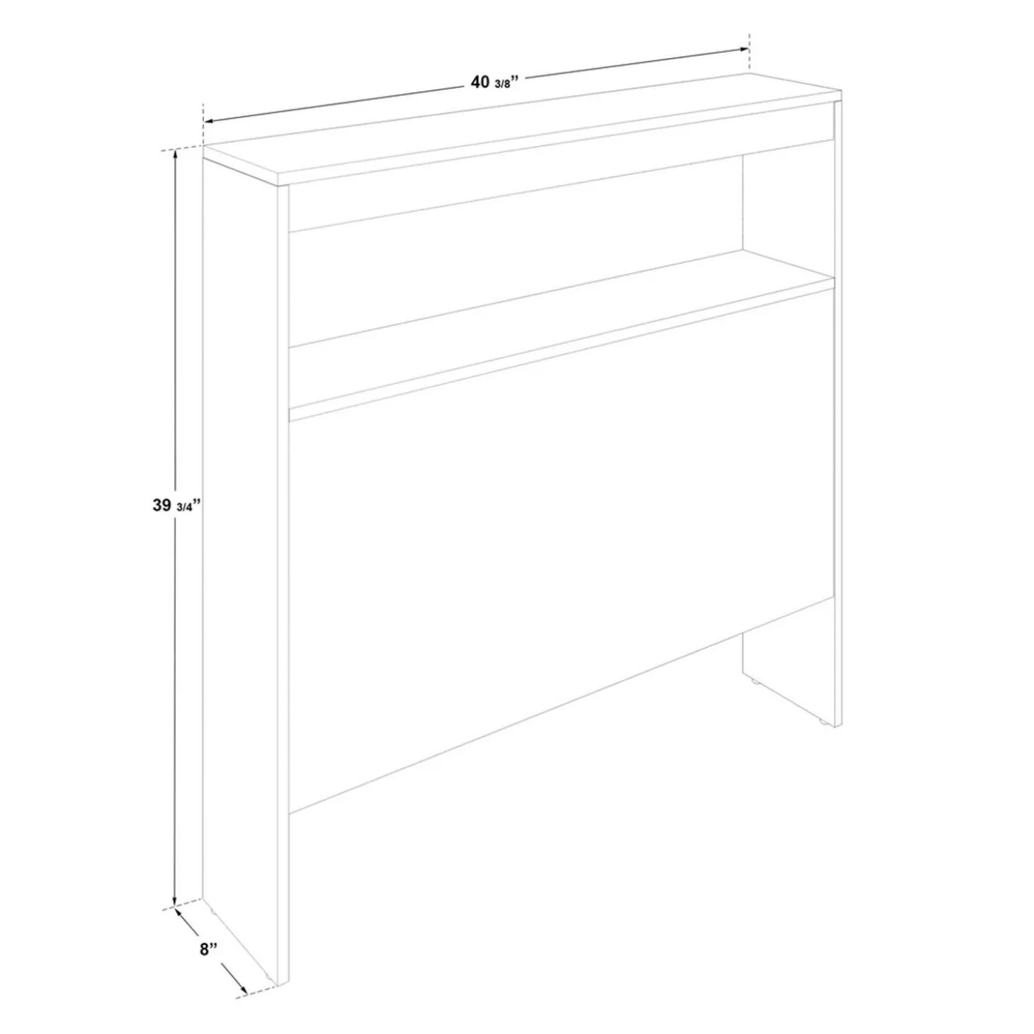 Tête de lit simple 39"